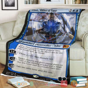 Game Magic The Gathering M21 75 Teferi Master Of Time Fleece Blanket