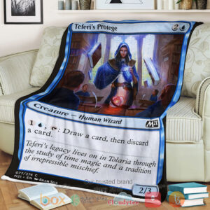 Game Magic The Gathering M21 77 Teferi S Protege Fleece Blanket