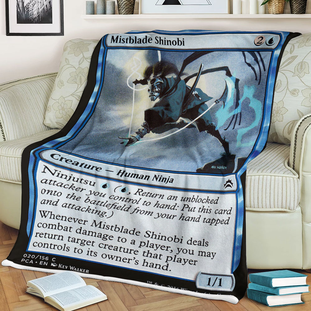 Game Magic The Gathering Mistblade Shinobi Sherpa Blanket Game Magic The Gathering Mistblade Shinobi Sherpa Blanket