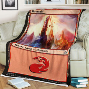 Game Magic The Gathering Mountain Sherpa Blanket