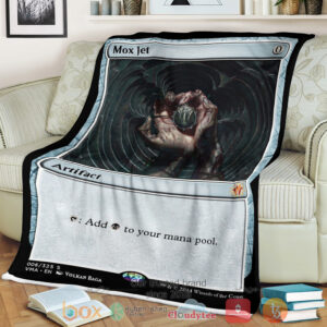 Game Magic The Gathering Mox Jet Fleece Blanket