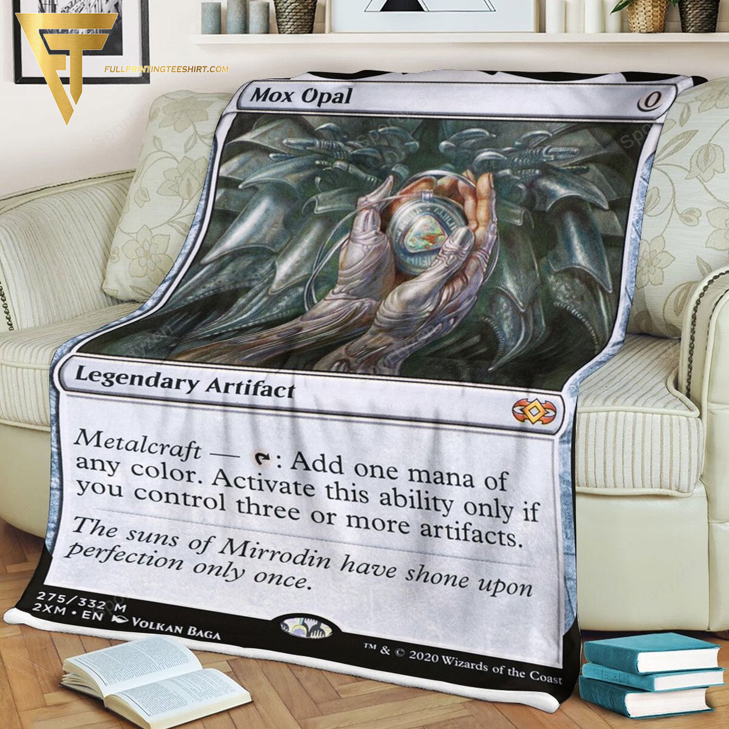 Game Magic The Gathering Mox Opal All Over Print Blanket Game Magic The Gathering Mox Opal All Over Print Blanket