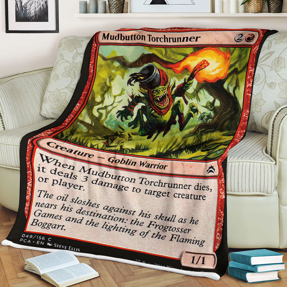 Game Magic The Gathering Mudbutton Torchrunner Sherpa Blanket Game Magic The Gathering Mudbutton Torchrunner Sherpa Blanket