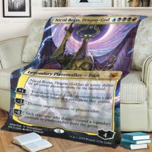 Game Magic The Gathering Nicol Bolas Dragon God Blanket