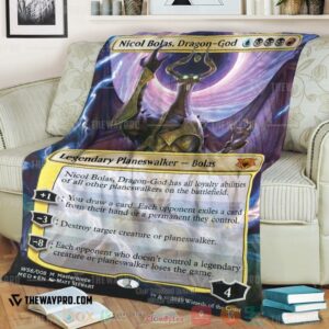 Game Magic The Gathering Nicol Bolas Dragon God Soft Blanket