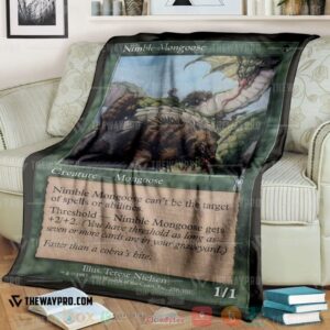 Game Magic The Gathering Nimble Mongoose Soft Blanket