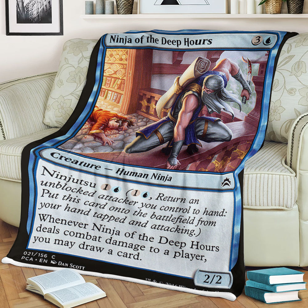 Game Magic The Gathering Ninja Of The Deep Hours Sherpa Blanket Game Magic The Gathering Ninja Of The Deep Hours Sherpa Blanket