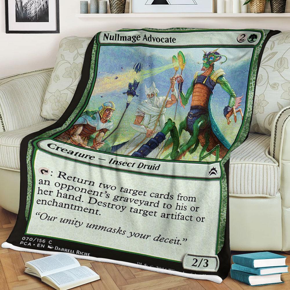 Game Magic The Gathering Nullmage Advocate Sherpa Blanket Game Magic The Gathering Nullmage Advocate Sherpa Blanket