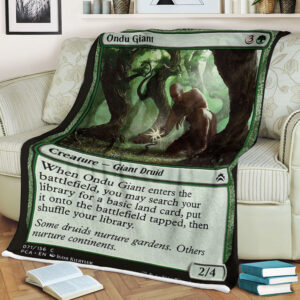 Game Magic The Gathering Ondu Giant Sherpa Blanket