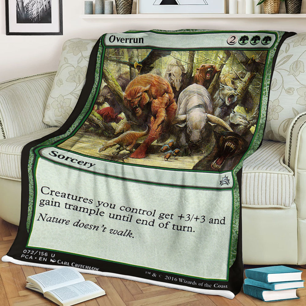 Game Magic The Gathering Overrun Sherpa Blanket Game Magic The Gathering Overrun Sherpa Blanket