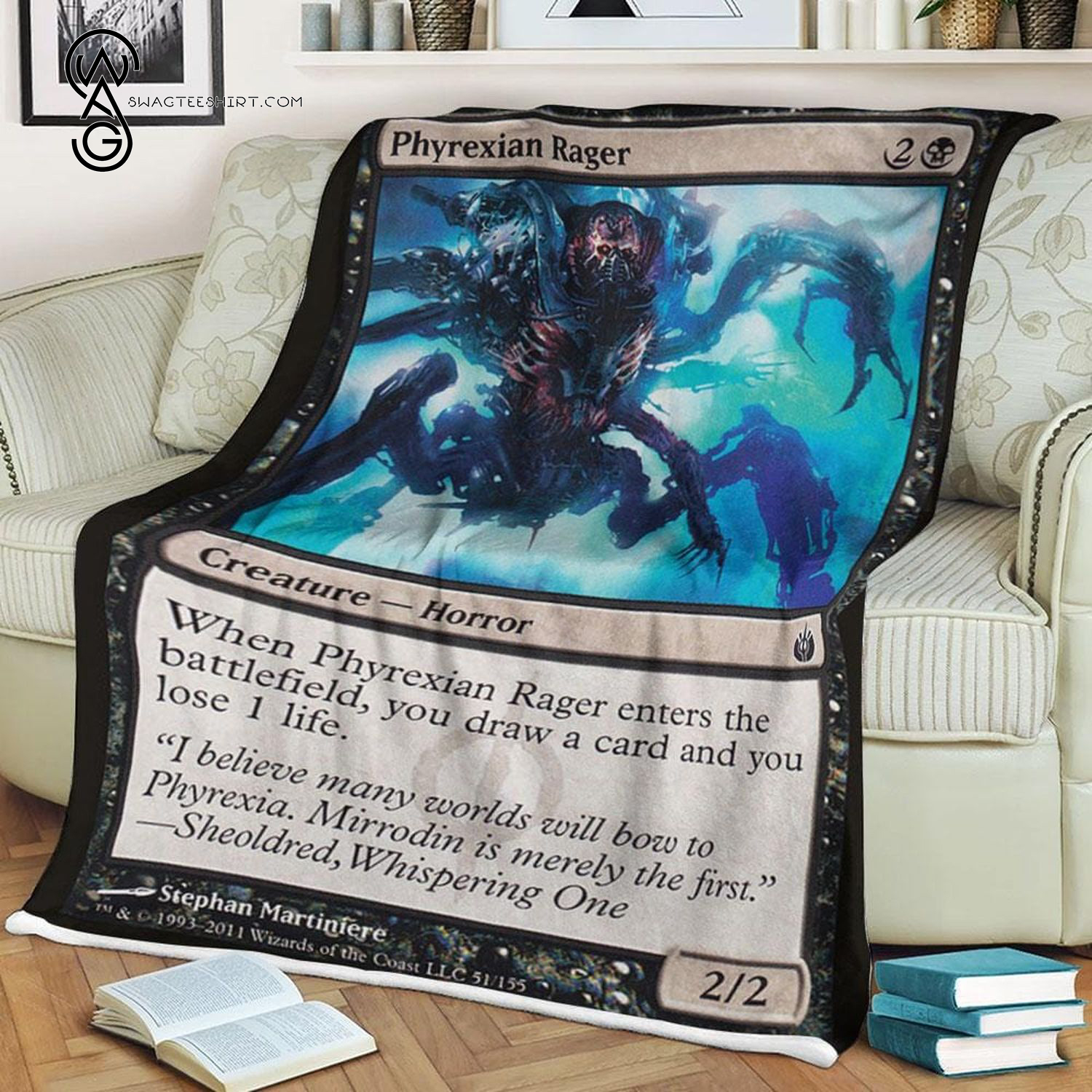 Game Magic The Gathering Phyrexian Rager Blanket Game Magic The Gathering Phyrexian Rager Blanket