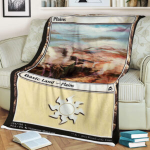 Game Magic The Gathering Plains Sherpa Blanket 5