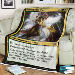 Game Magic The Gathering Pollenbright Wings Sherpa Blanket