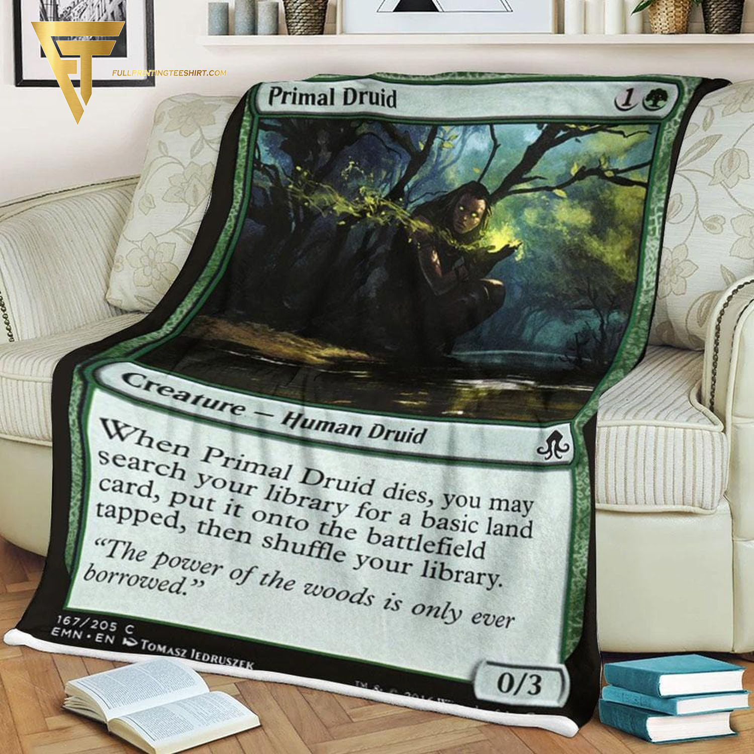 Game Magic The Gathering Primal Druid Blanket Game Magic The Gathering Primal Druid Blanket