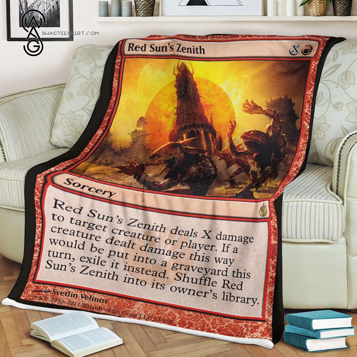 Game Magic The Gathering Red Suns Zenith Blanket Game Magic The Gathering Red Suns Zenith Blanket
