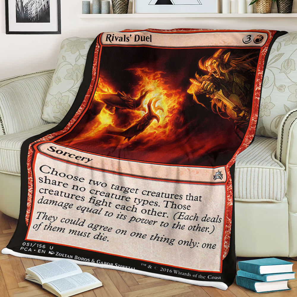Game Magic The Gathering Rivals Duel Sherpa Blanket Game Magic The Gathering Rivals Duel Sherpa Blanket