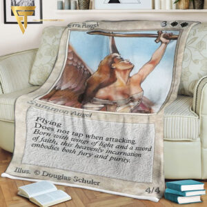 Game Magic The Gathering Serra Angel Blanket