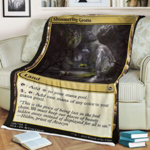 Game Magic The Gathering Shimmering Grotto Sherpa Blanket