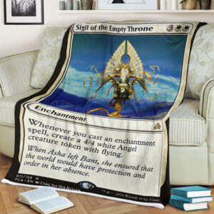 Game Magic The Gathering Sigil Of The Empty Throne Sherpa Blanket