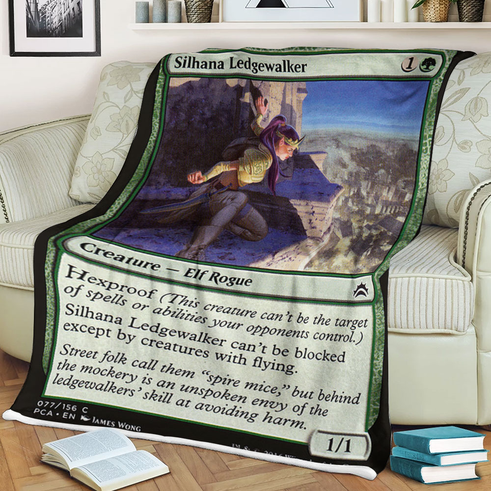 Game Magic The Gathering Silhana Ledgewalker Sherpa Blanket Game Magic The Gathering Silhana Ledgewalker Sherpa Blanket