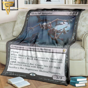 Game Magic The Gathering Skeletal Vampire All Over Print Blanketgame Magic The Gathering Skeletal Vampire All Over Print Blanket