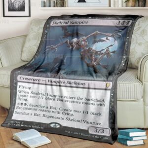 Game Magic The Gathering Skeletal Vampire Blanket