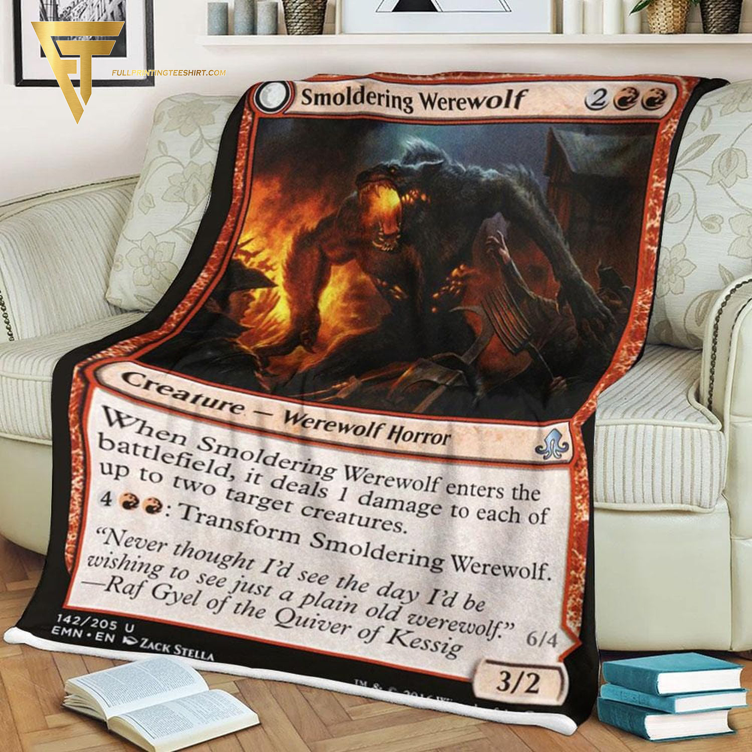 Game Magic The Gathering Smoldering Werewolf Blanket Game Magic The Gathering Smoldering Werewolf Blanket