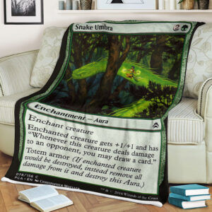 Game Magic The Gathering Snake Umbra Sherpa Blanket