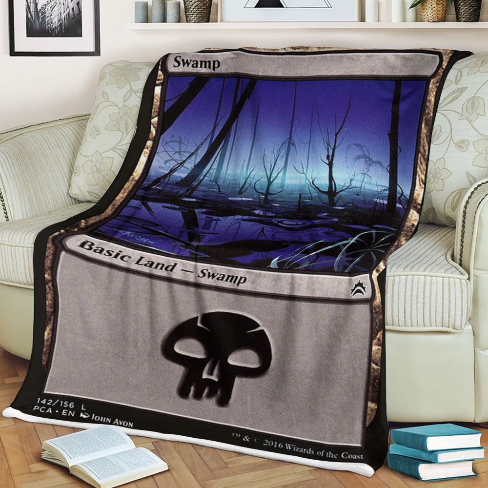 Game Magic The Gathering Swamp Sherpa Blanket 5 Game Magic The Gathering Swamp Sherpa Blanket 5
