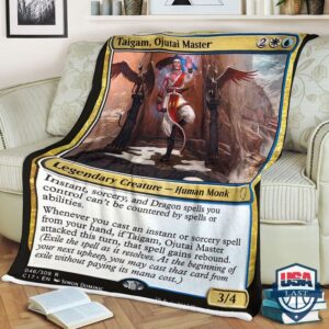 Game Magic The Gathering Taigam Ojutai Master Quilt Blanket