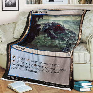 Game Magic The Gathering Tainted Isle Sherpa Blanket