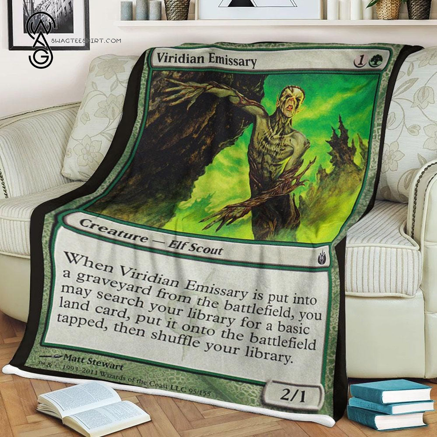 Game Magic The Gathering Viridian Emissary Blanket Game Magic The Gathering Viridian Emissary Blanket