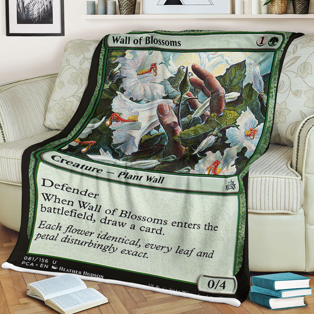 Game Magic The Gathering Wall Of Blossoms Sherpa Blanket Game Magic The Gathering Wall Of Blossoms Sherpa Blanket