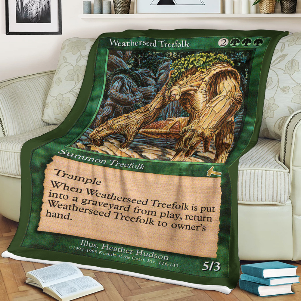 Game Magic The Gathering Weatherseed Treefolk Sherpa Blanket Game Magic The Gathering Weatherseed Treefolk Sherpa Blanket