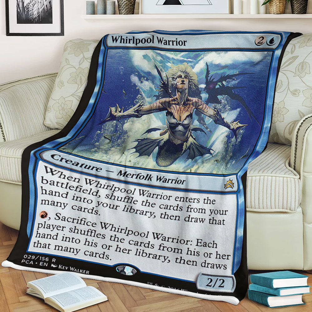 Game Magic The Gathering Whirlpool Warrior Sherpa Blanket Game Magic The Gathering Whirlpool Warrior Sherpa Blanket