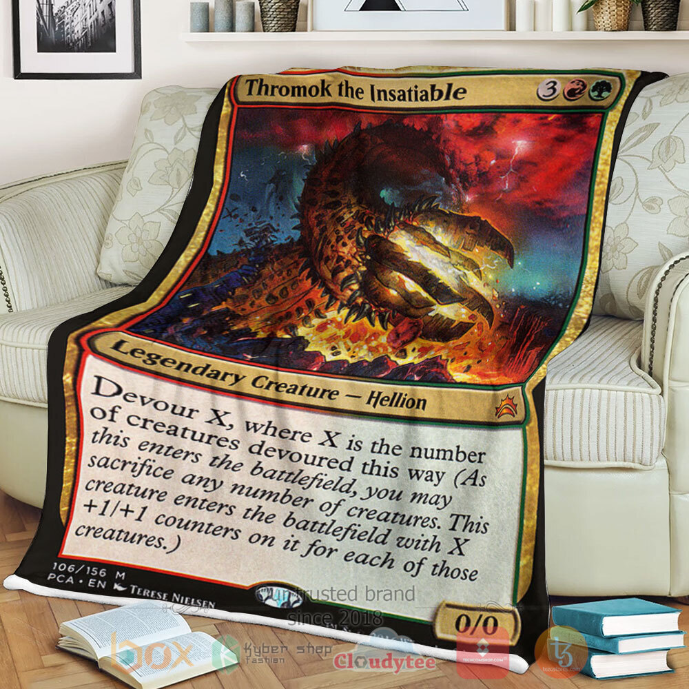 Game Mtg 106 Thromok The Insatiable Sherpa Blanket Game Mtg 106 Thromok The Insatiable Sherpa Blanket