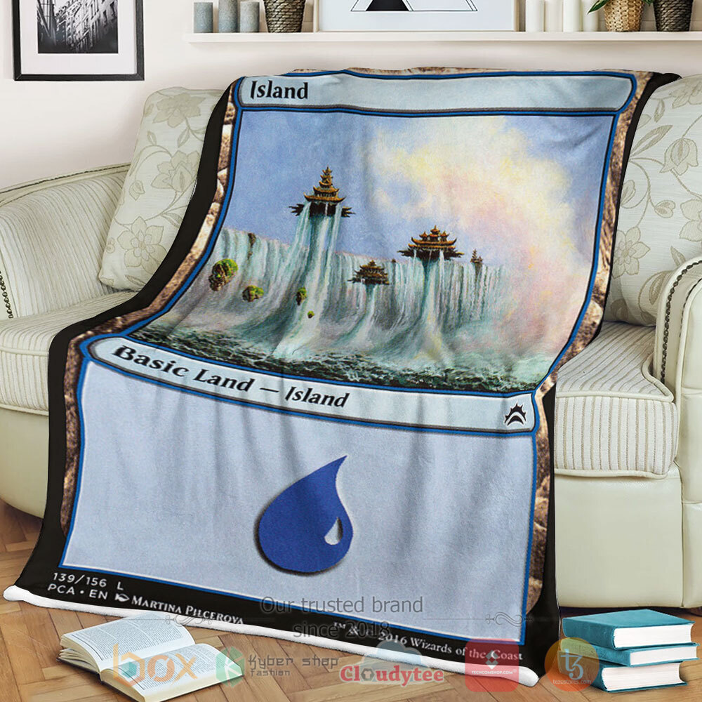 Game Mtg 139 Island Sherpa Blanket Game Mtg 139 Island Sherpa Blanket