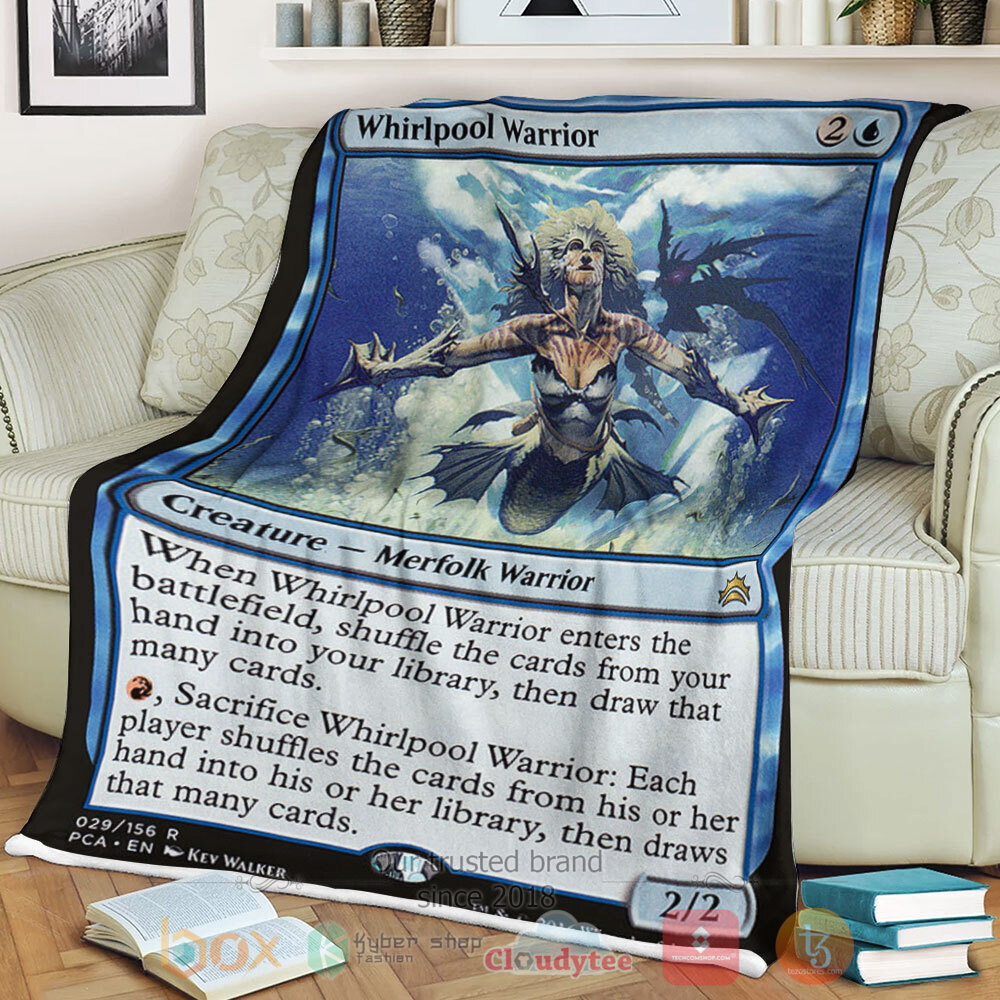 Game Mtg 29 Whirlpool Warrior Sherpa Blanket Game Mtg 29 Whirlpool Warrior Sherpa Blanket