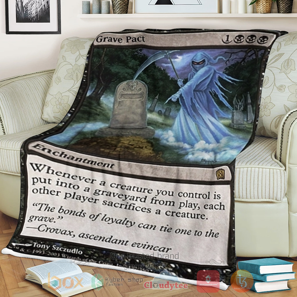 Game Mtg 8Th Edition Grave Pact Sherpa Blanket Game Mtg 8Th Edition Grave Pact Sherpa Blanket