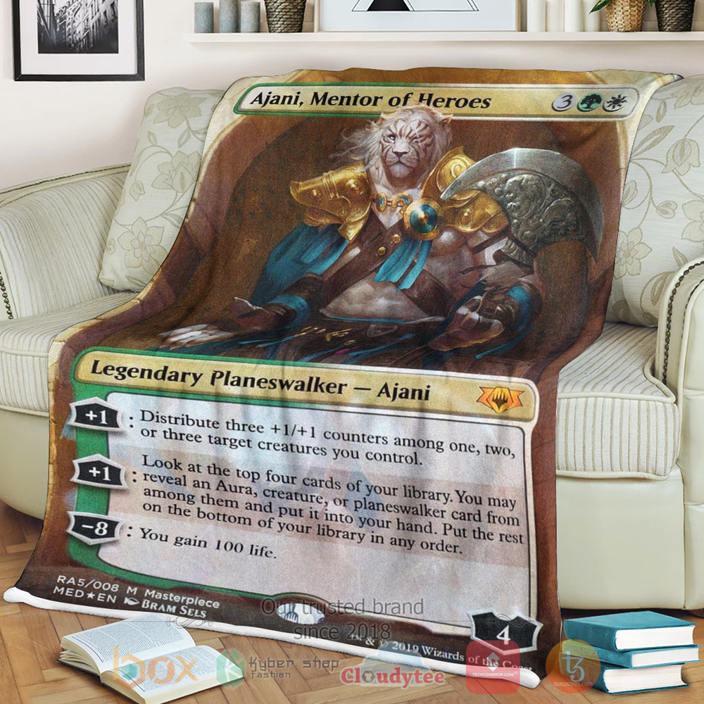Game Mtg Ajani Mentor Of Heroes Sherpa Blanket Game Mtg Ajani Mentor Of Heroes Sherpa Blanket