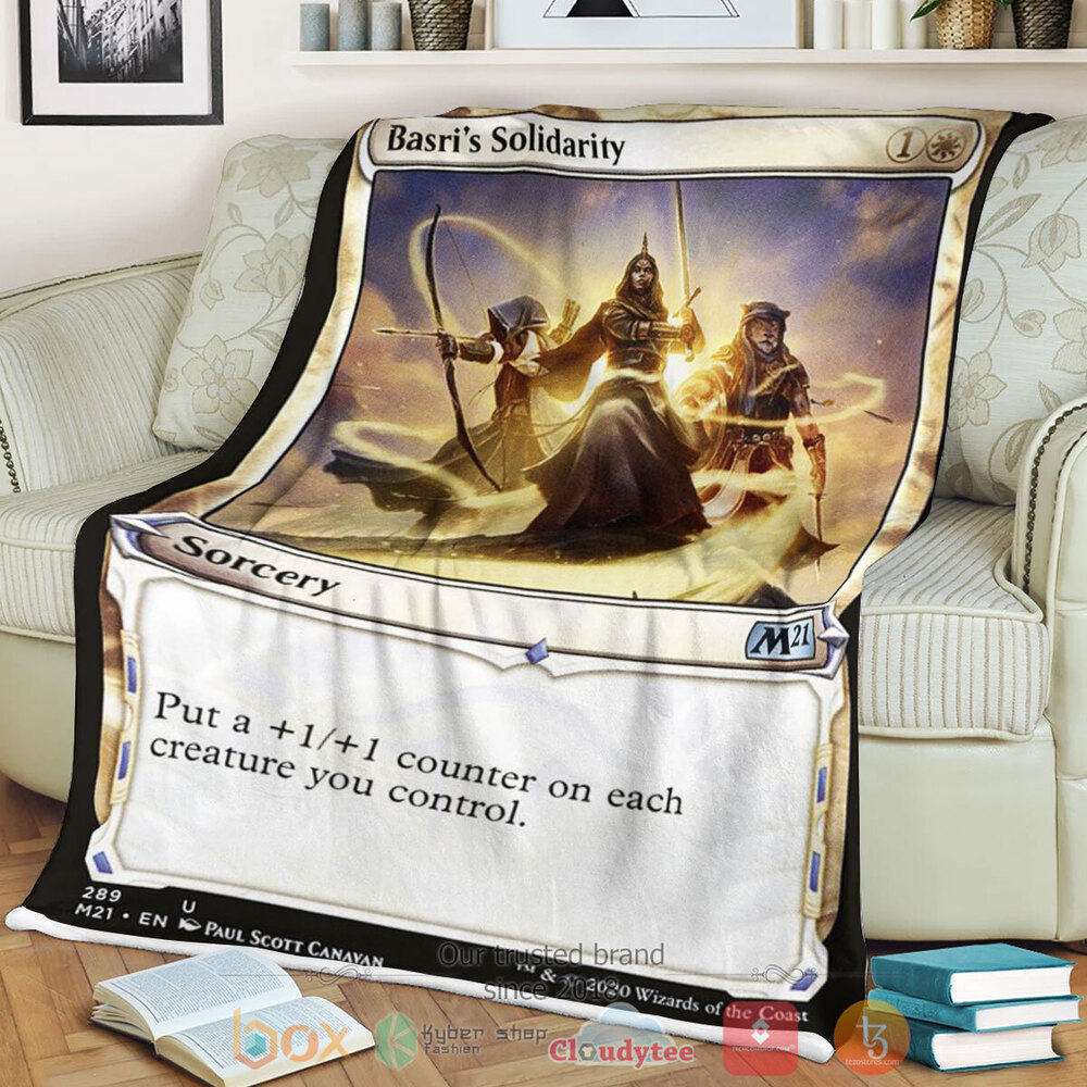 Game Mtg Basri S Solidarity Fleece Blanket Game Mtg Basri S Solidarity Fleece Blanket