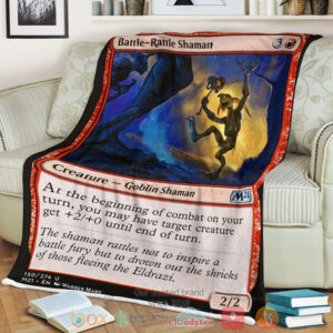 Game Mtg Battle Rattle Shaman Fleece Blanket