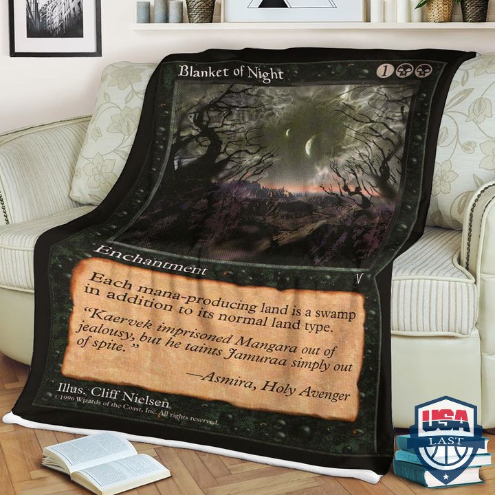 Game Mtg Blanket Of Night Fleece Blanket Game Mtg Blanket Of Night Fleece Blanket