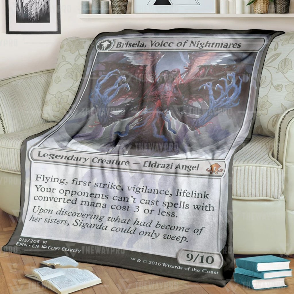 Game Mtg Brisela Voice Of Nightmares Custom Soft Blanket 2 Game Mtg Brisela Voice Of Nightmares Custom Soft Blanket 2