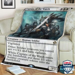 Game Mtg Captain Of The Watch Fleece Blanket