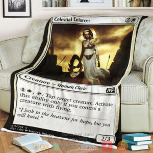 Game Mtg Celestial Enforcer Fleece Blanket