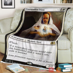 Game Mtg Containment Priest Fleece Blanket