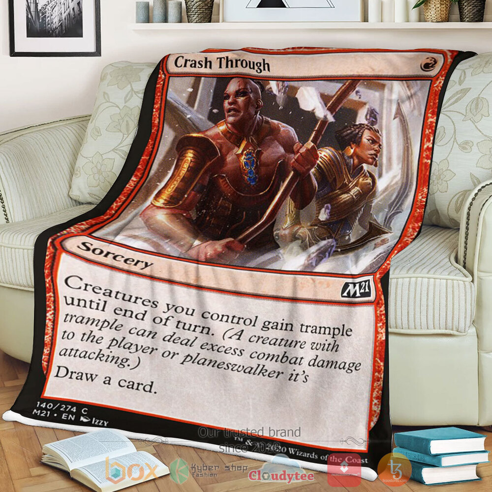 Game Mtg Crash Through Fleece Blanket Game Mtg Crash Through Fleece Blanket