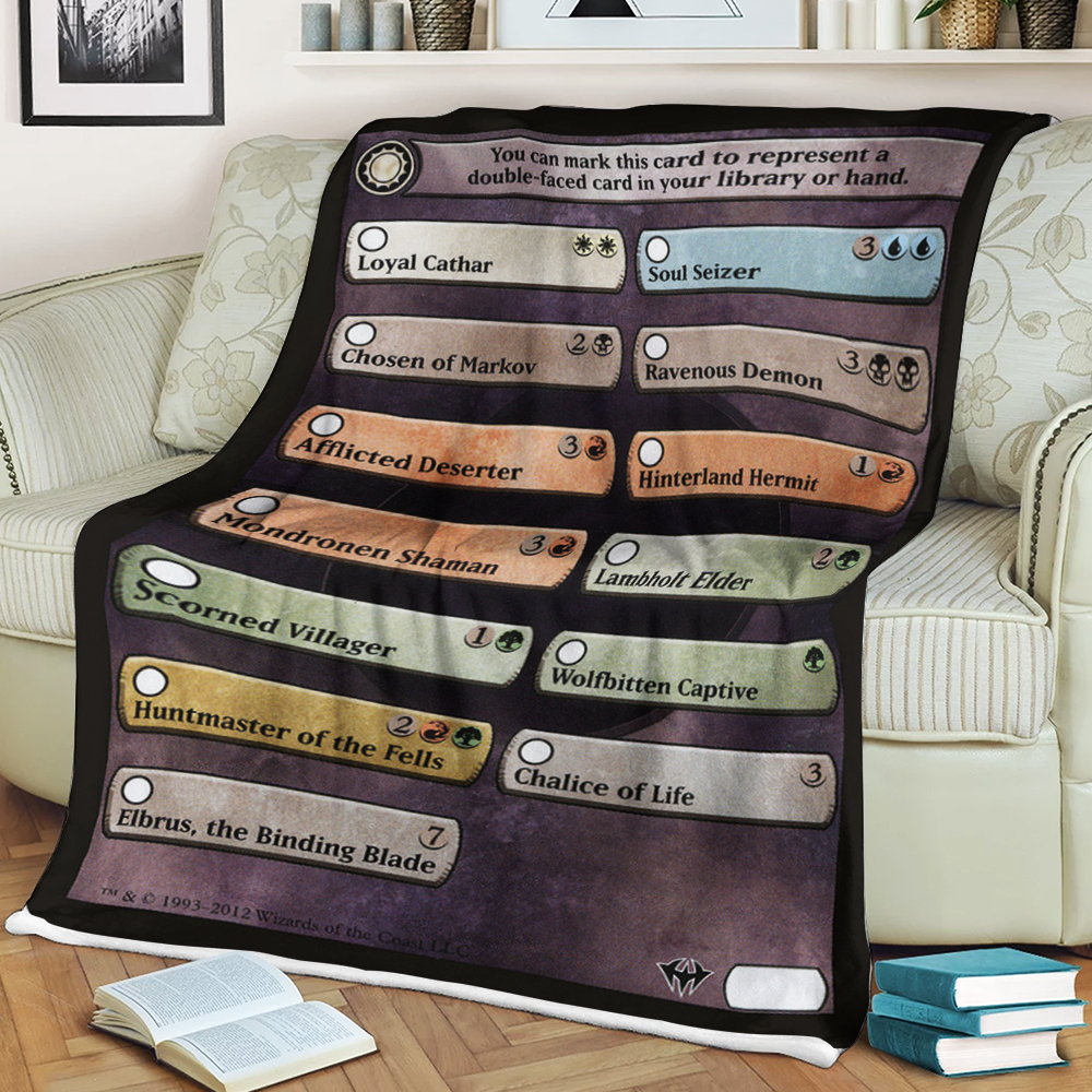 Game Mtg Dark Ascension Blanket Game Mtg Dark Ascension Blanket