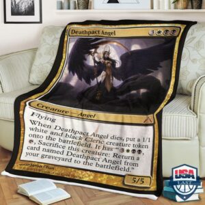 Game Mtg Deathpact Angel Fleece Blanket